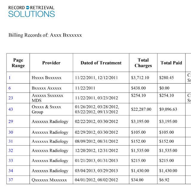 img sample medical expenses billing summ